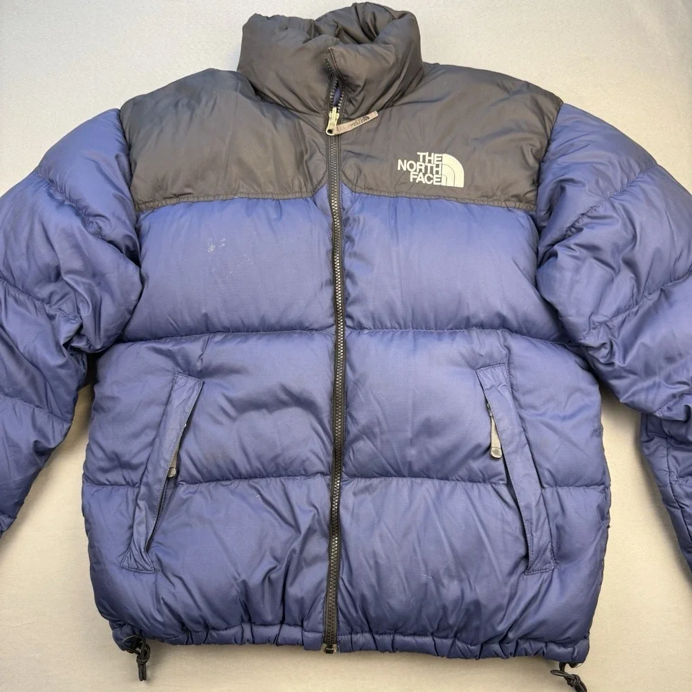 The North Face 1996 Retro Nuptse 700‎ Down Puffer Jacket Navy Blue Black Men's M